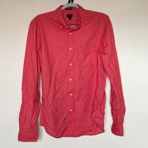 J.Crew Men's Button Down - Size Small - Red Oxford
